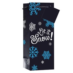 Wine Gift Bag, Let It Snow