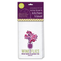 Kitchen Towel, Wine Flies