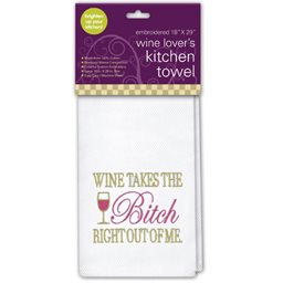Kitchen Towel, Wine Takes the Bitch